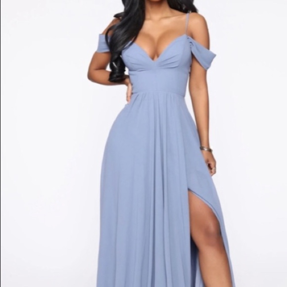 Fashion Nova “we go together” floor length maxi dress Small